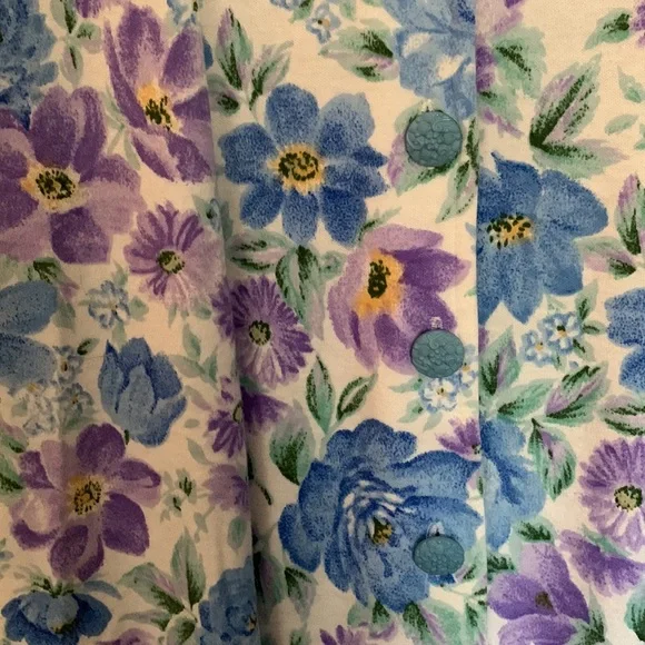 💗Colorful floral vintage dress - Picture 3 of 7